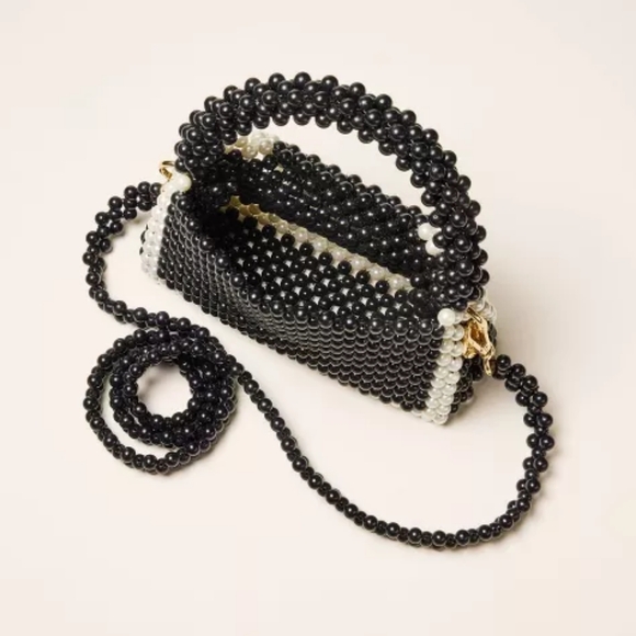 New Kate Spade Beaded Handbag Clutch Bag Crossbody Colorblock Wristlet Target - Picture 3 of 4